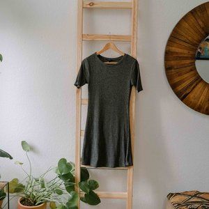 Forever 21 Gray Dress Short Sleeve Women Size M